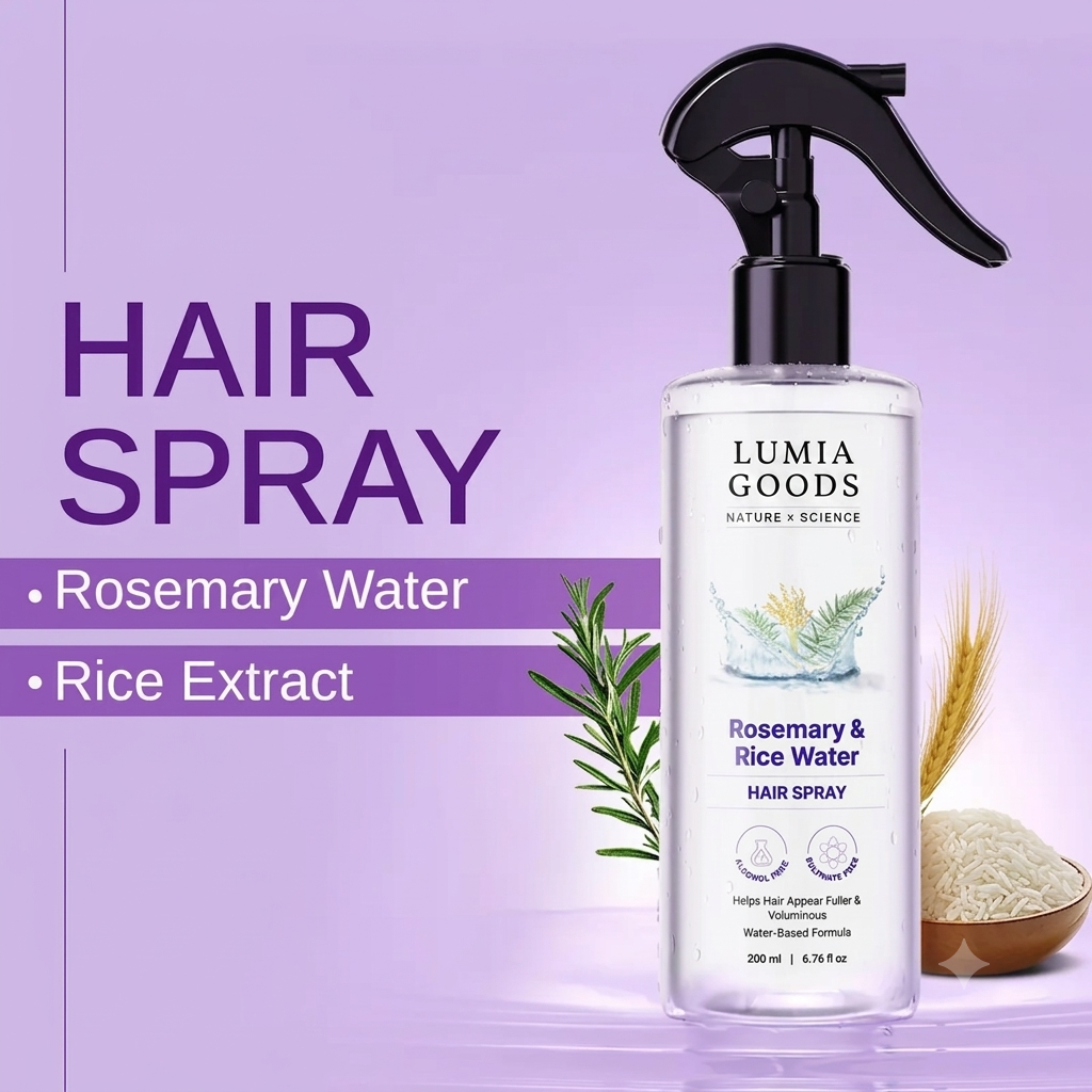 Science Rosemary Water with Rice Water |100% Natural Extract | Soft & Smooth Hair Non-Greasy & Fast Absorbing | 200 ml