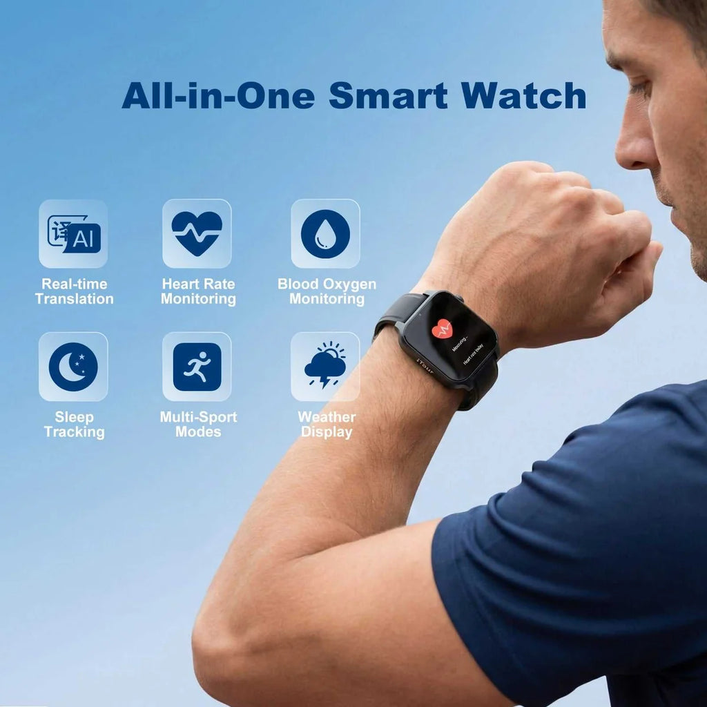 Translator Smartwatch for Online Offline Voice Translation