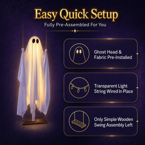 Swinging LED Ghost