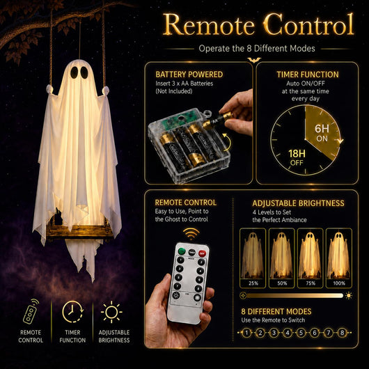 Swinging LED Ghost